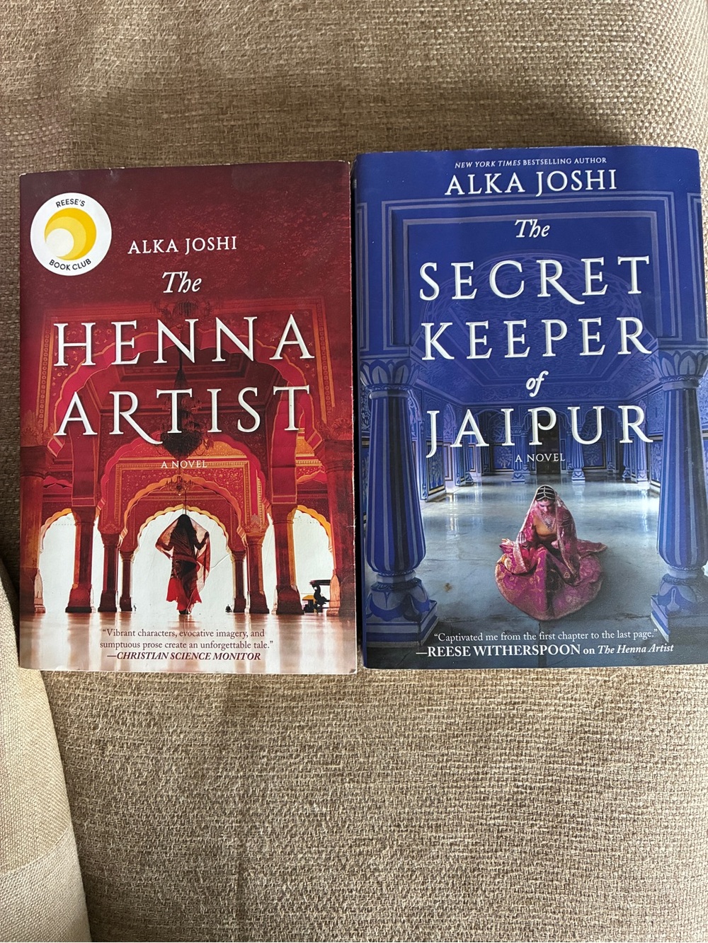 Alka Joshi henna artist secret keeper of Jaipur book series paper back novel